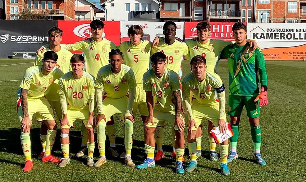 Antoñito Cordero volvió a ser titular con la selección española.