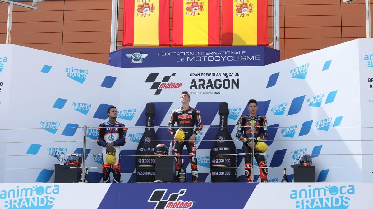 Podio español en Moto2.