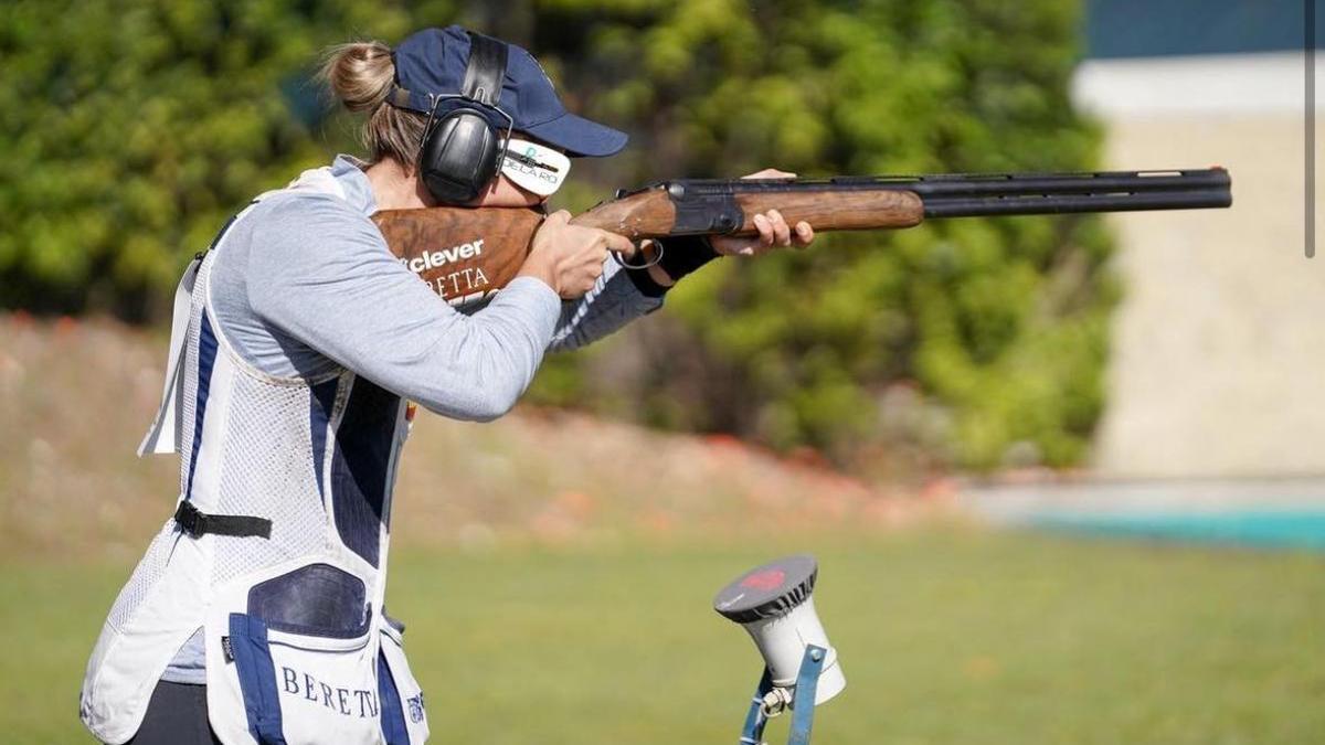 Fátima Gálvez, durante una competición.