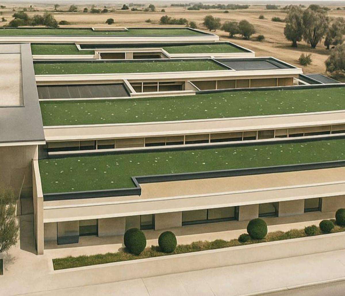 Plano del proyecto de construcción de la residencia en Muelas.