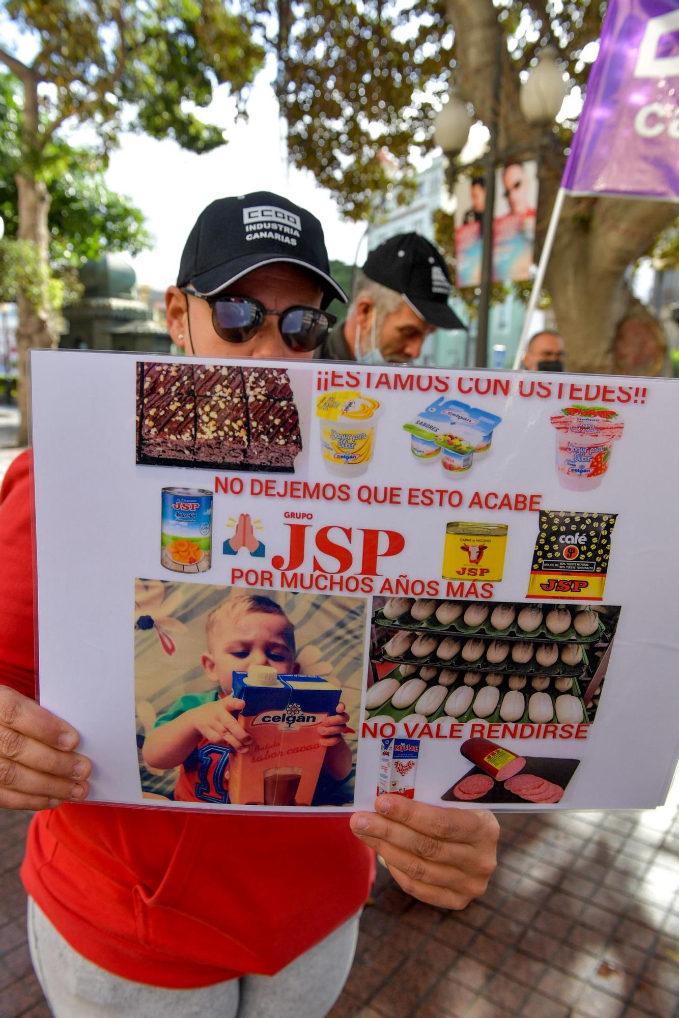 Protesta de los trabajadores de JSP en Las Palmas de Gran Canaria (03/12/2021)