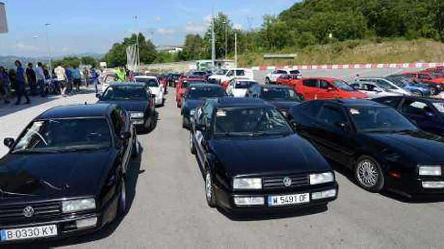 La concentración de Volkswagen Corrado, ayer en Cisvial.