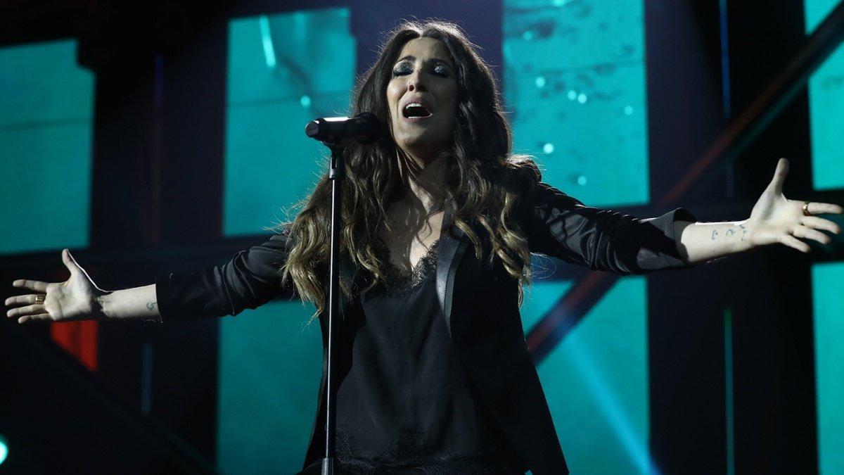 Malú en el plató de 'OT 2018'