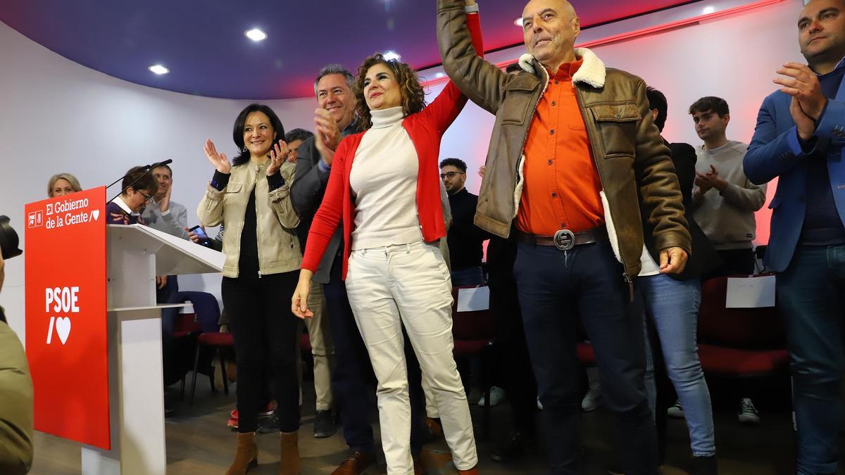 María Jesús Montero y Antonio Hurtado, en la presentación de este último como candidato socialista a la Alcaldía de Córdoba.