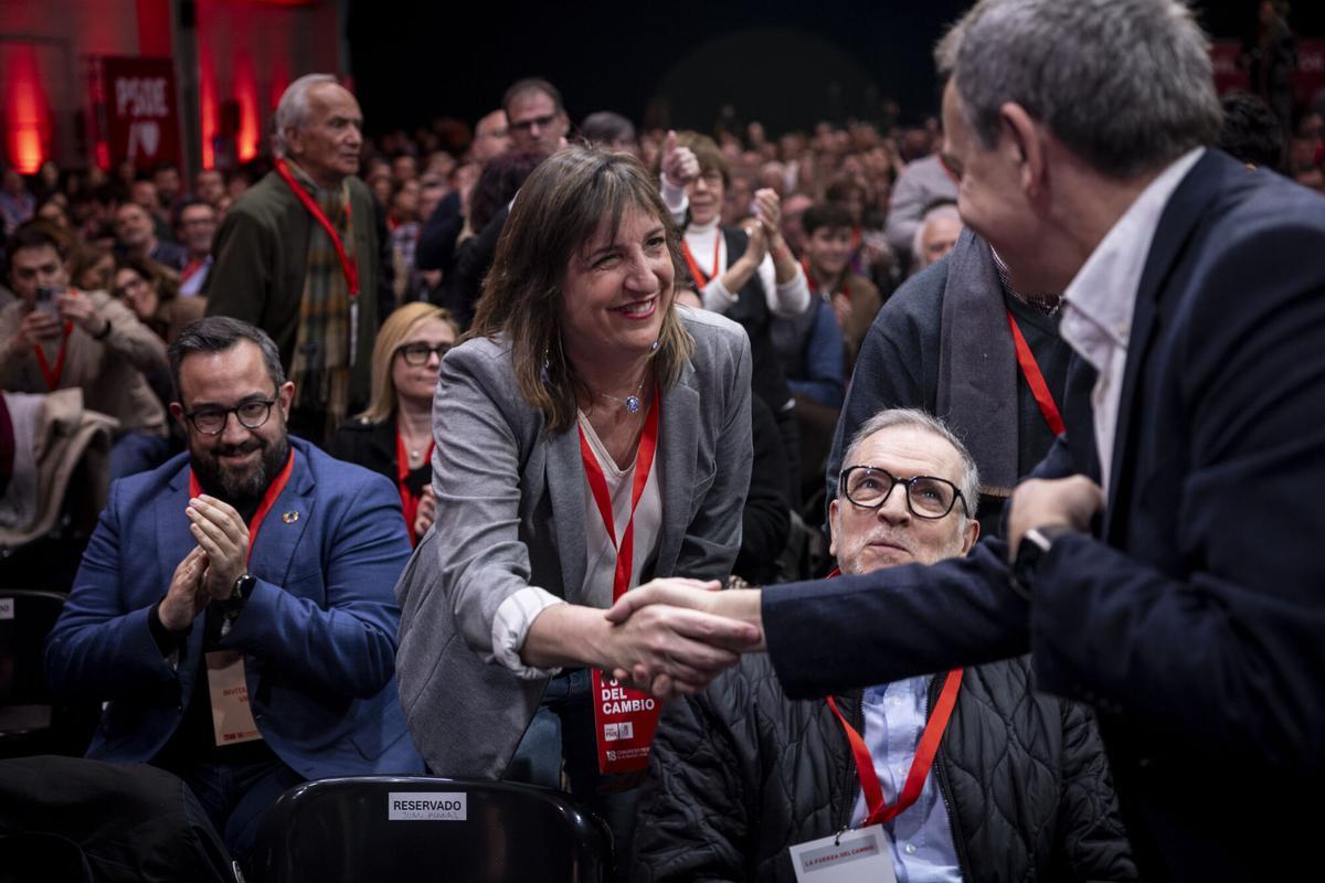 18 CONGRESO REGIONAL DEL PSOE ARAGON - PILAR ALEGRIA - JOSE LUIS RODRIGUEZ ZAPATERO - FELIX BOLAÑOS