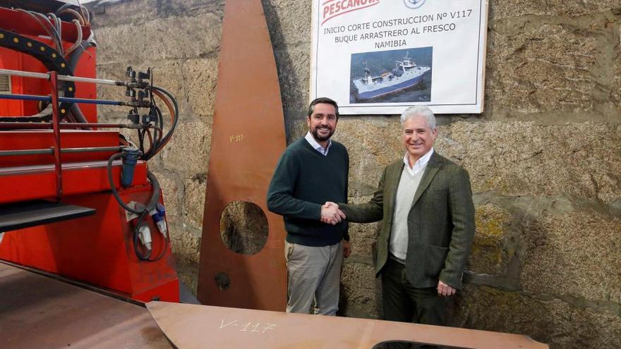 Santiago Martín, director de Armón Vigo, y David Troncoso, director general del Área de Pesca del Grupo Nueva Pescanova.