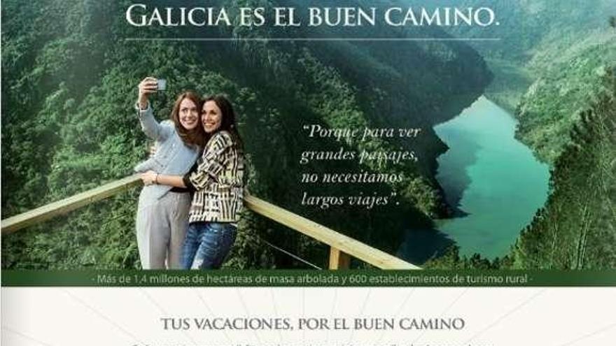 Publicidad de la Xunta en la revista de Vueling. vuelamásalto