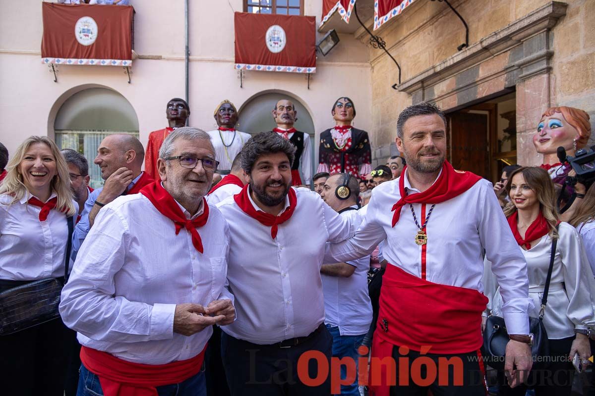 Recorrido Caballos del Vino día dos de mayo en Caravaca