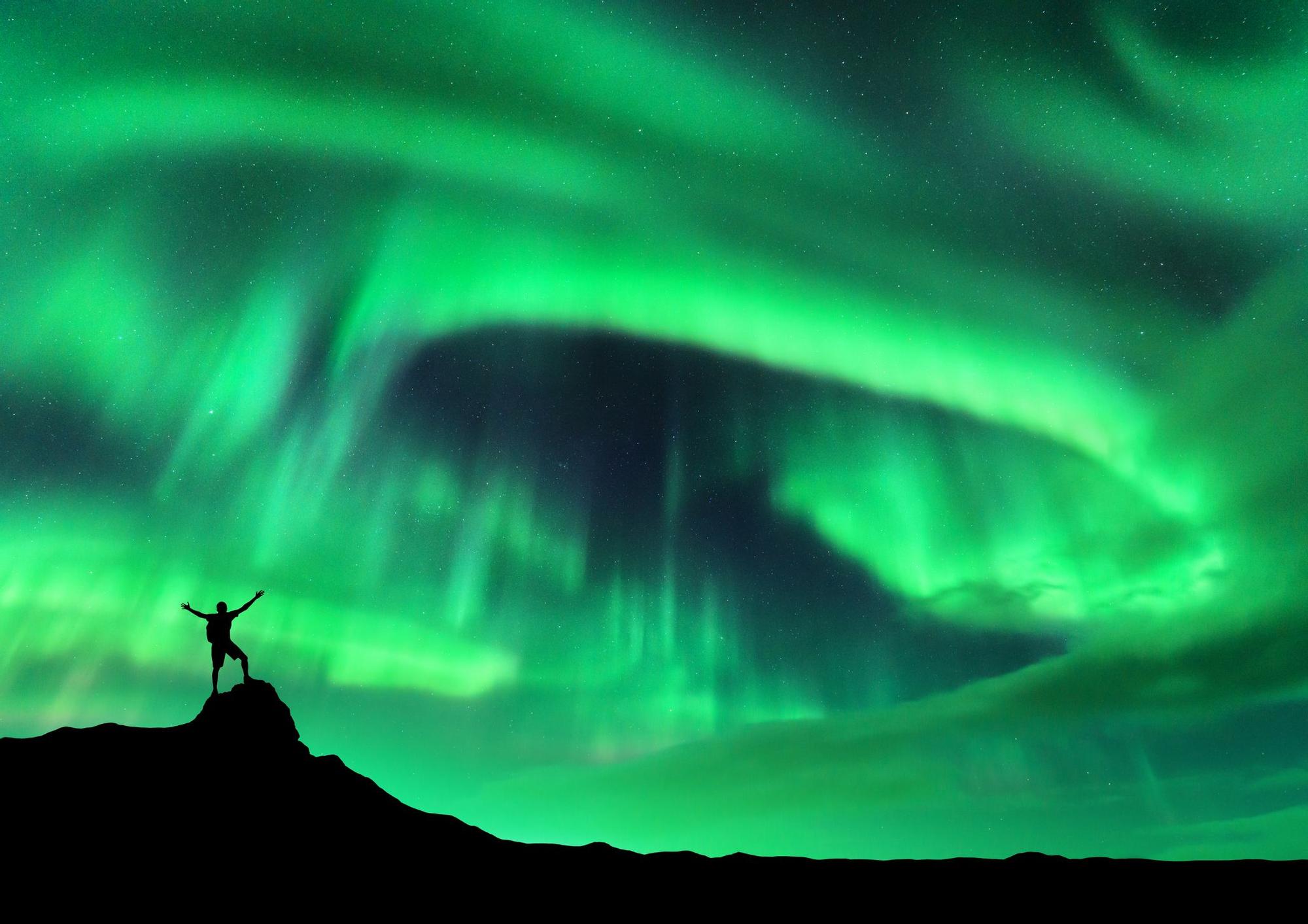 Nueva Zelanda: Aurora austral vista desde el glaciar Fox