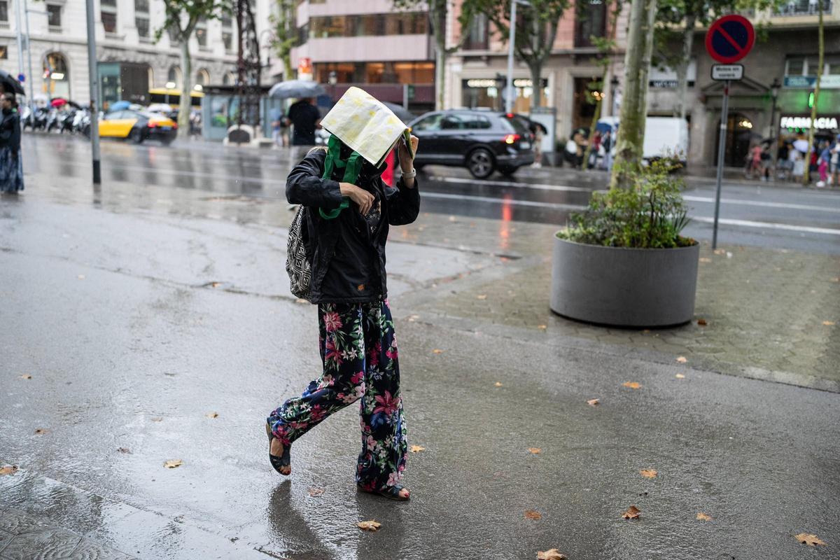 Julio empieza con lluvia en Barcelona