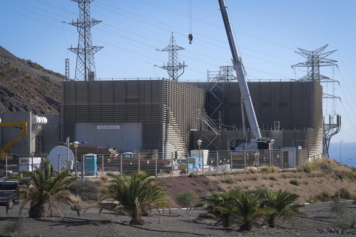 Subestación eléctrica en El Sabinal, en Las Palmas de Gran Canaria.