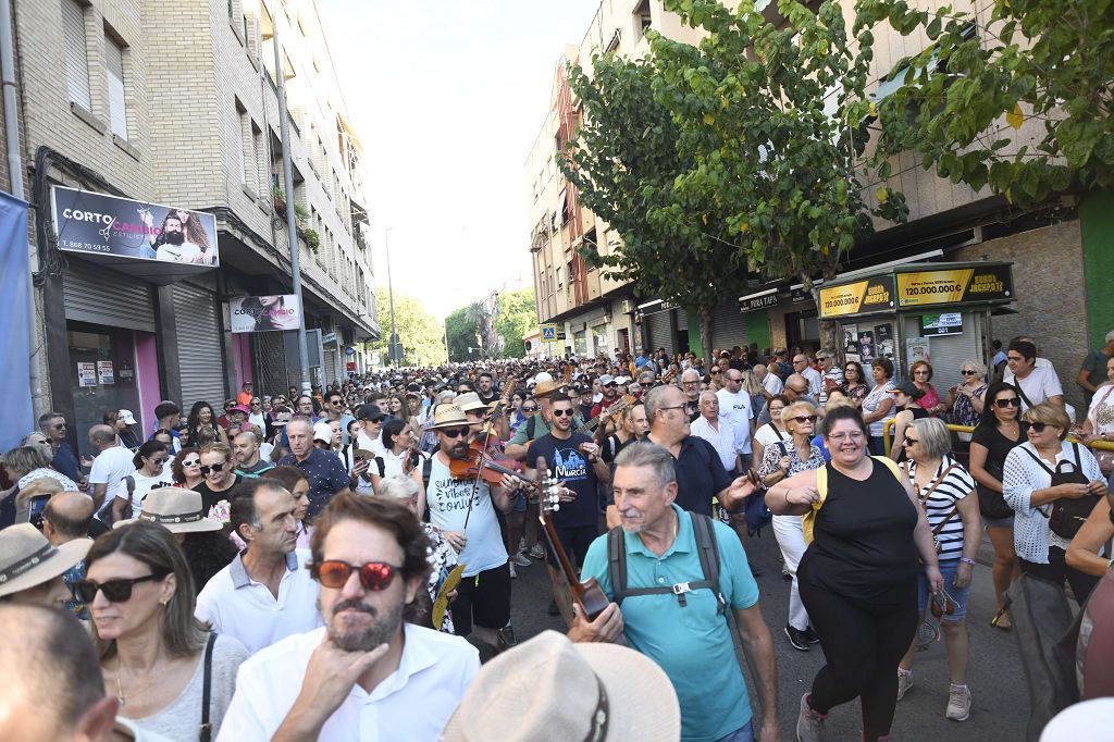 Primer tramo de la Romería de Murcia, en imágenes