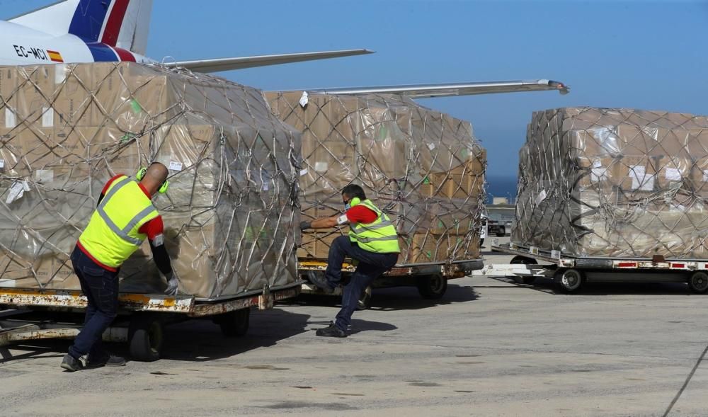 Nuevos cargamentos de material sanitario