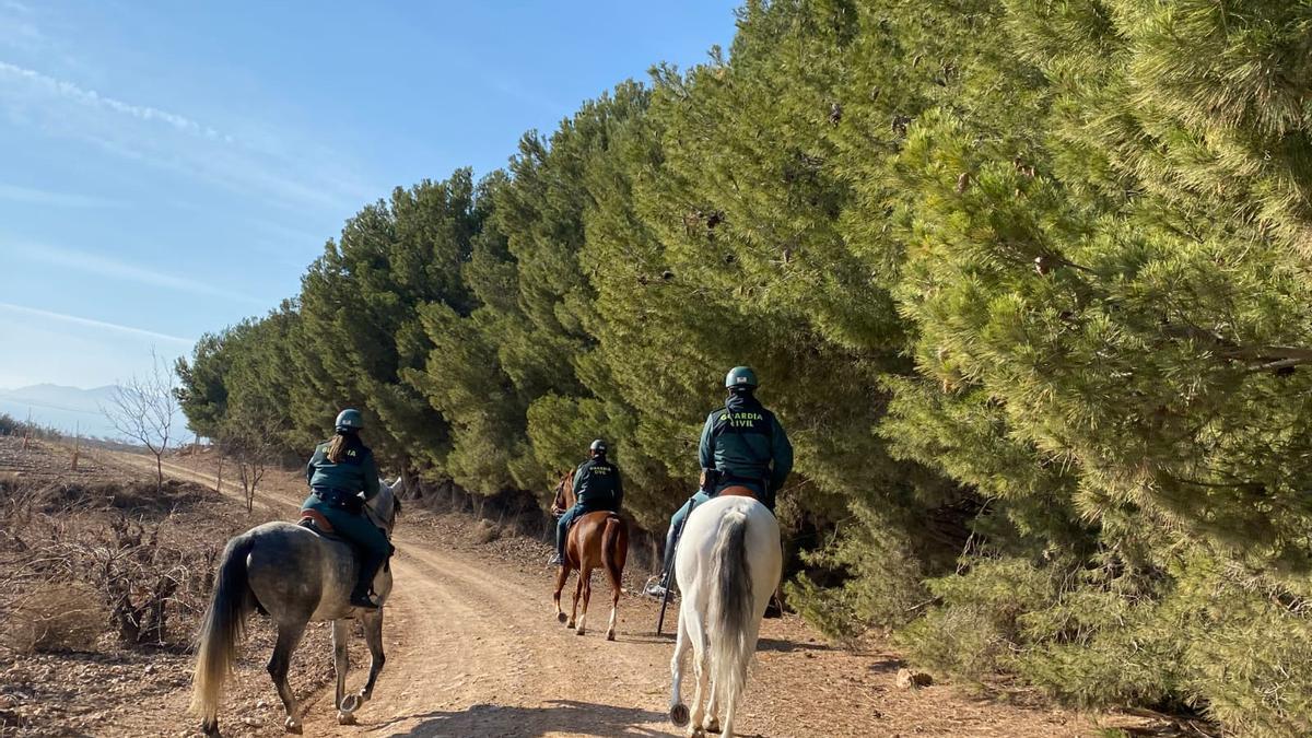 Hace un año, el Ministerio del Interior reforzó la seguridad en la Comarca de Valdejalón con guardias civiles a caballo.