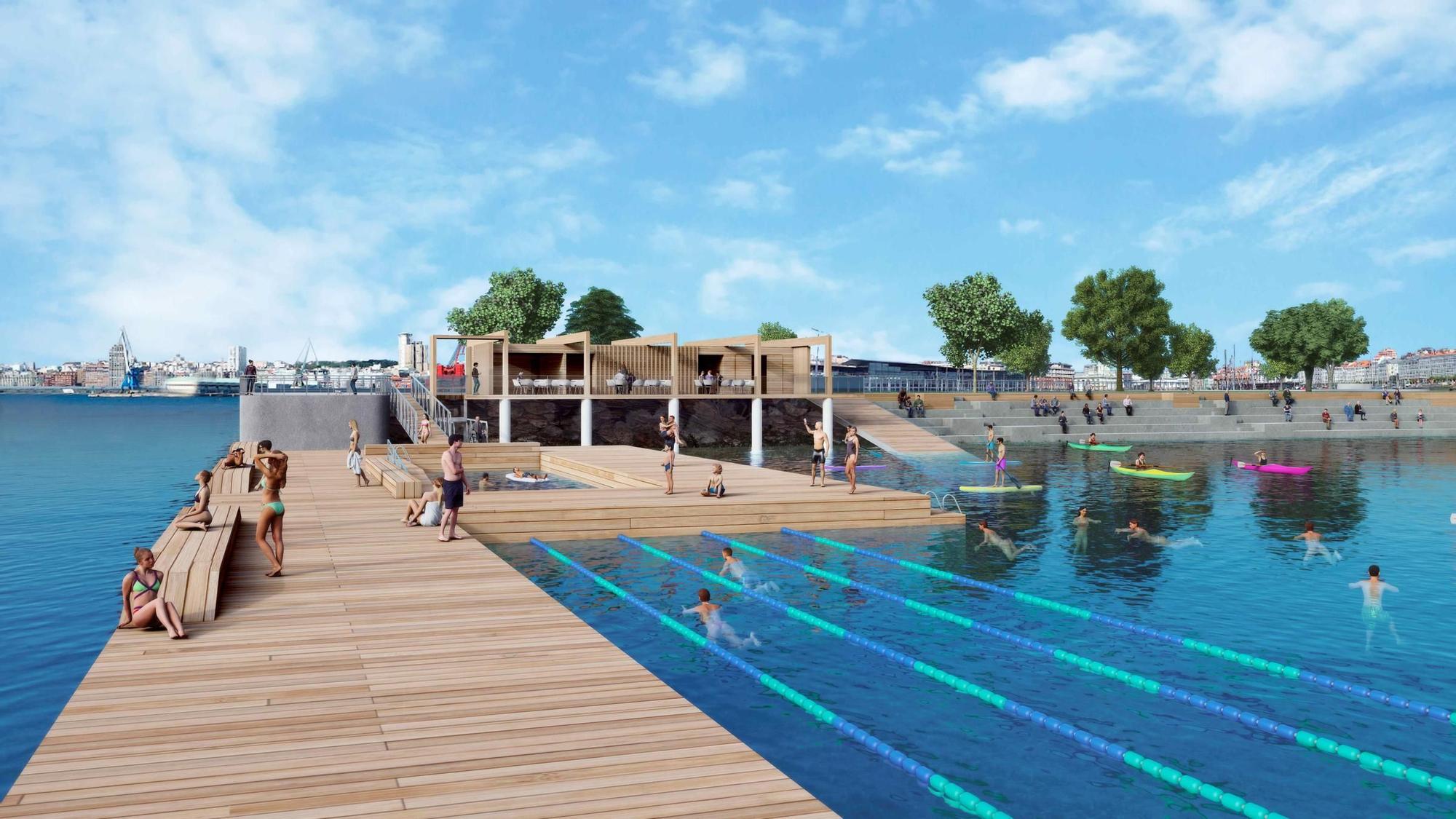 El Puerto de A Coruña prevé contar con una plataforma de deportes náuticos  en O Parrote en 2025