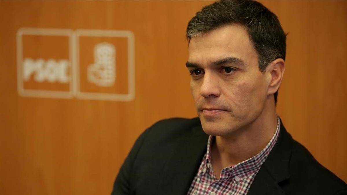 El líder del PSOE, Pedro Sánchez, el pasado 20 de diciembre en la sede del partido.