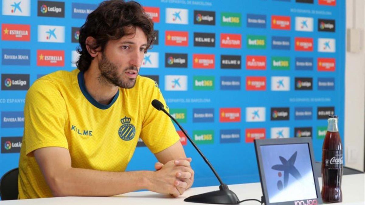 Granero durante una rueda de prensa