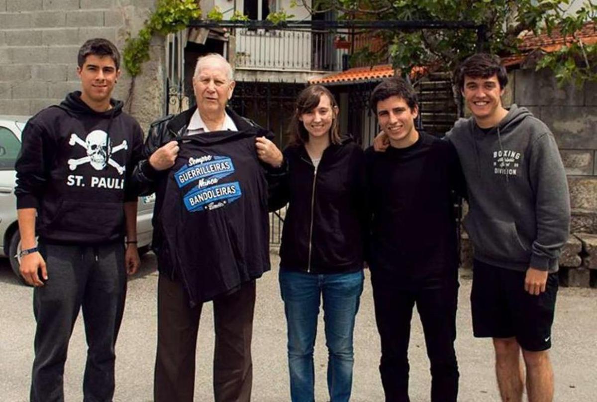O guionista de 'Camilo: o último guerrilleiro', Miguel García, o protagonista, Camilo de Dios, a produtora, Alba Sánchez, o deseñador web e gráfico, Pedro Iglesias, e o director de fotografía, Juan Pirola.