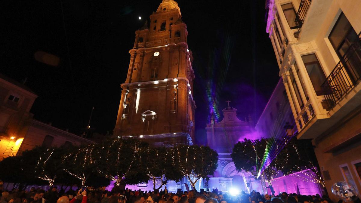 Encendido de luces de Navidad en Murcia.