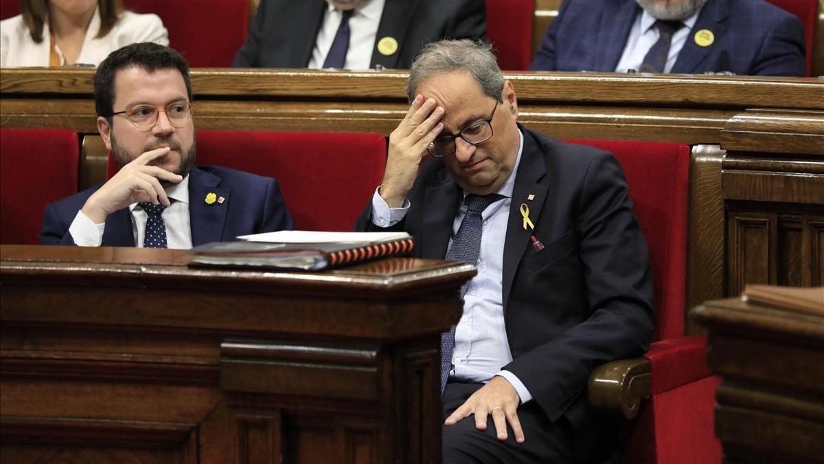 sesión de control al govern en el Parlament