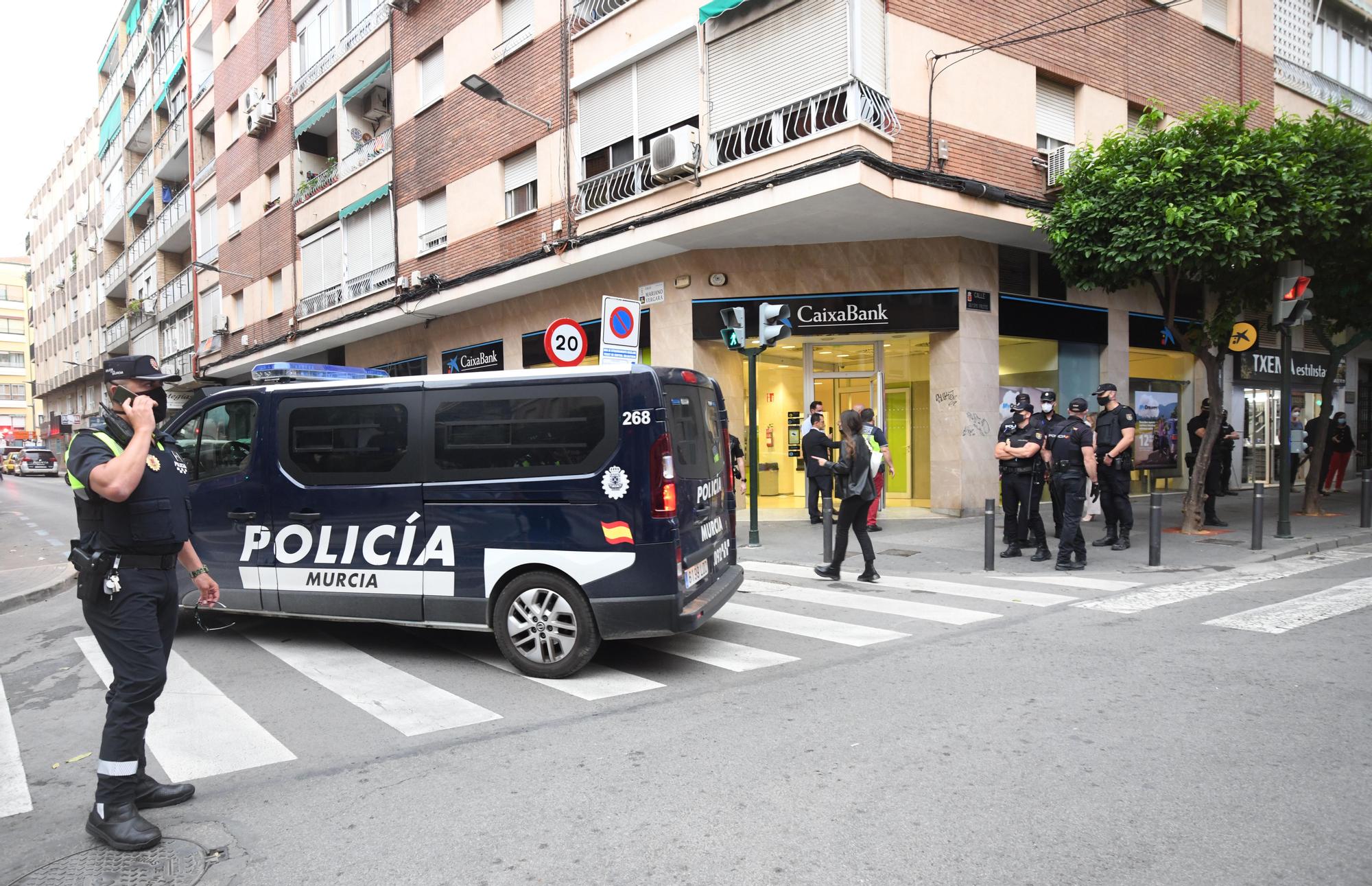 Atraco en una sucursal bancaria en Murcia