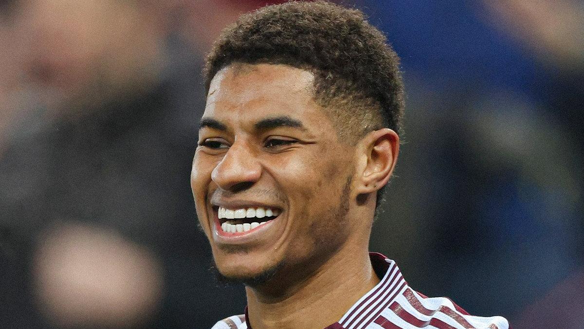 Rashford no ha parado de sonreir desde que llegó al Aston Villa
