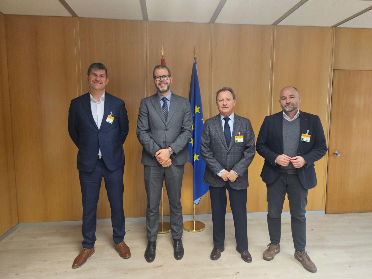 Dirigentes de Ascer, recibidos por el secretario de Estado de Industria.