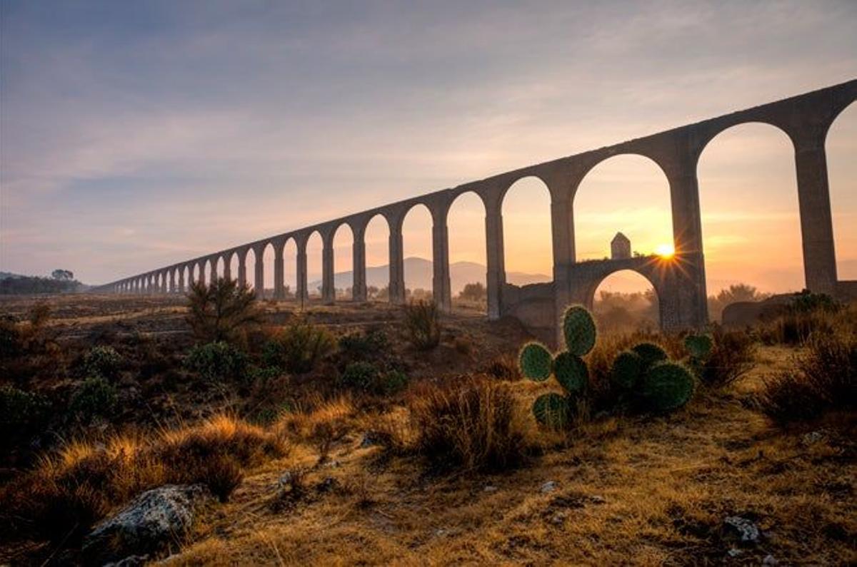 Sistema hidráulico del acueducto del Padre Tembleque (México)