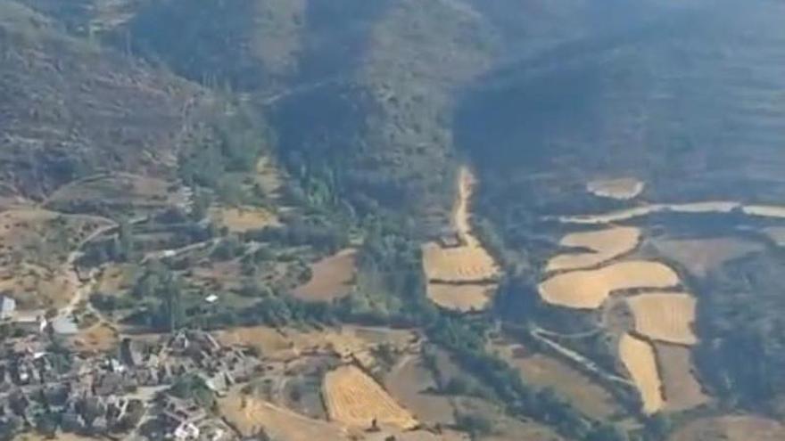 Evolución del incendio de Las Peñas de Riglos