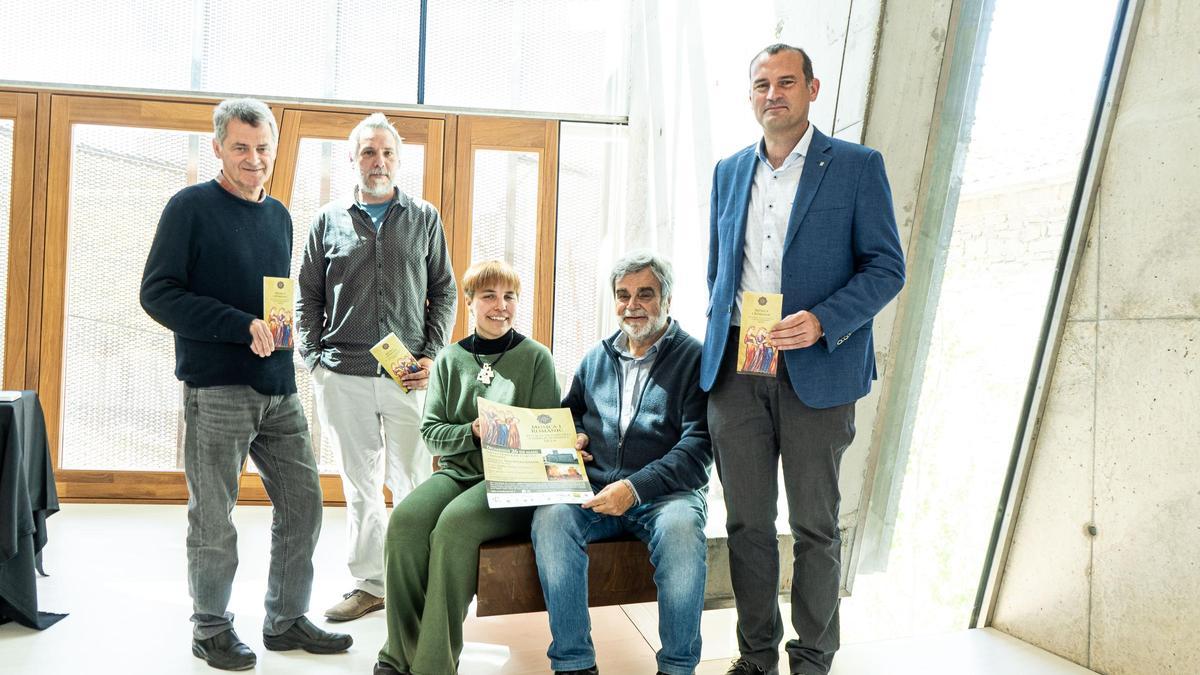 Joan Badia, Albert Galbany, Judit Ramírez, Josep Llobet i Francesc Serra, aquest matí al Museu del Barroc