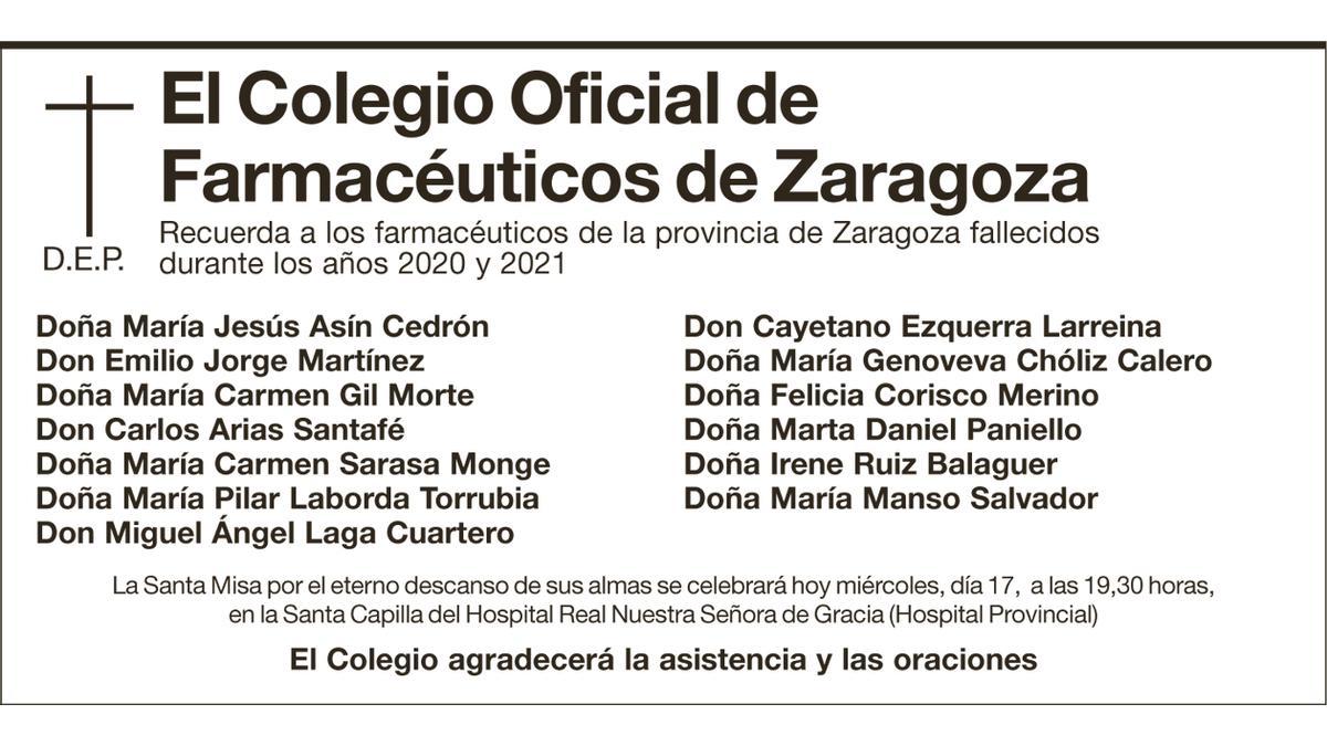 Colegio Oficial de Farmacéuticos de Zaragoza