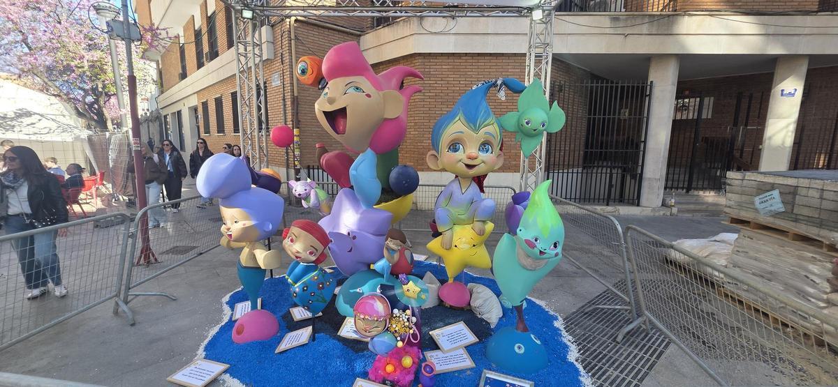 Isabel la Católica, una de las fallas completadas por los artistas