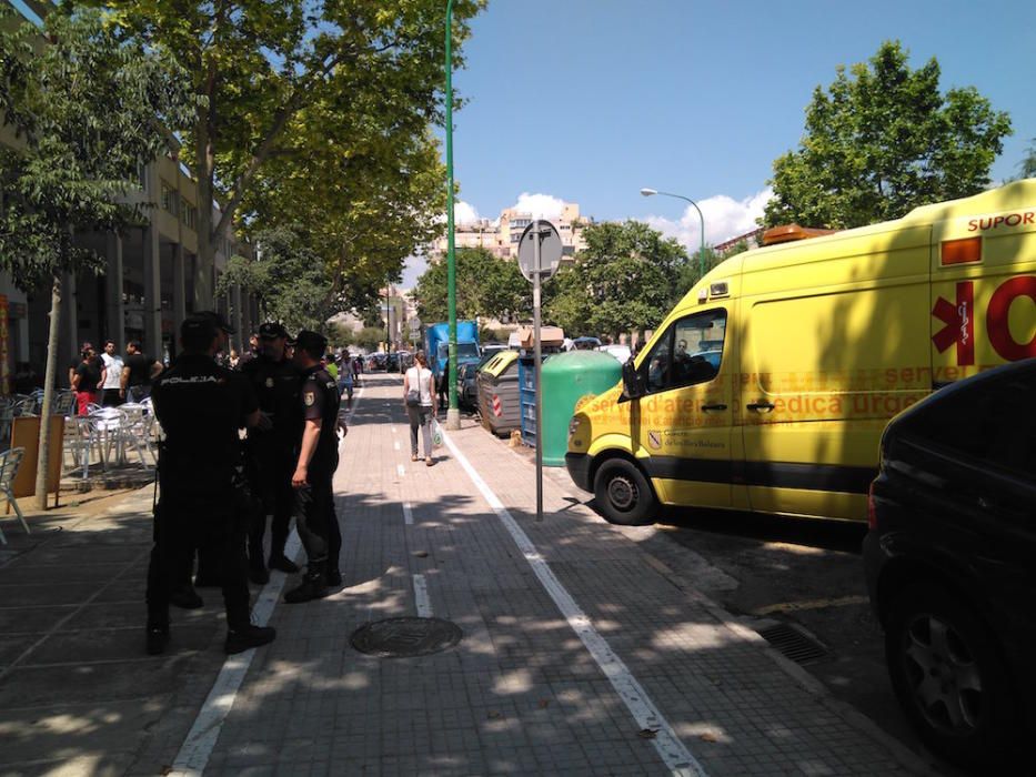 Dos heridos y dos detenidos en una batalla campal en Palma