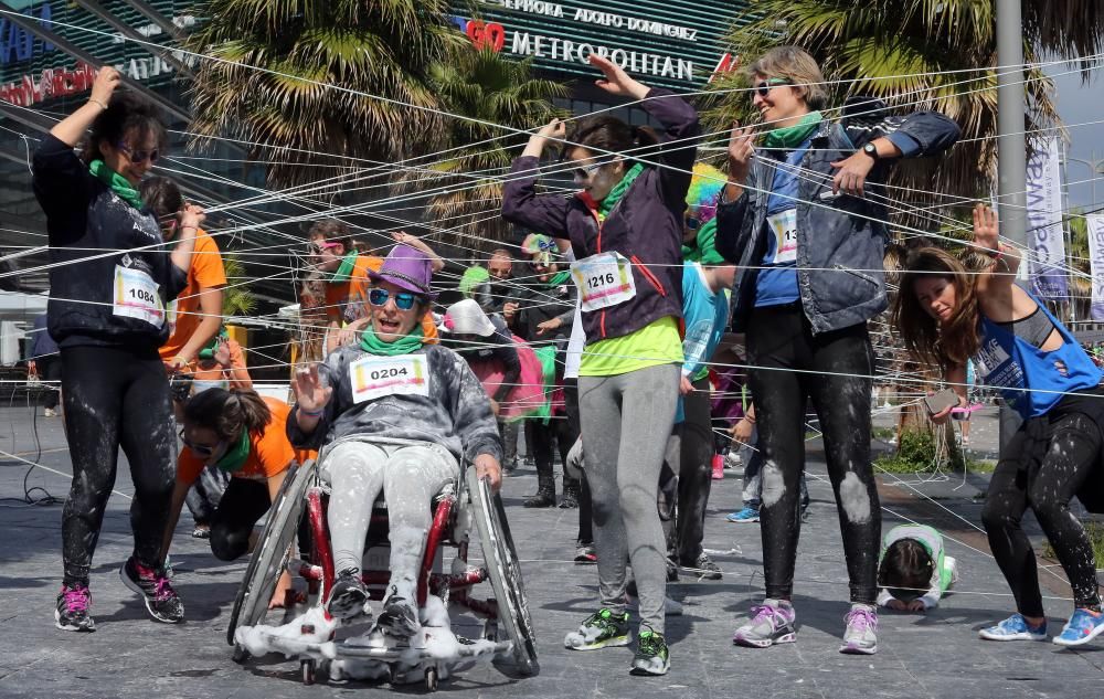 Alrededor de 1.500 personas personas participaron esta mañana en una carrera de obstáculos adaptada para corredores con discapacidad