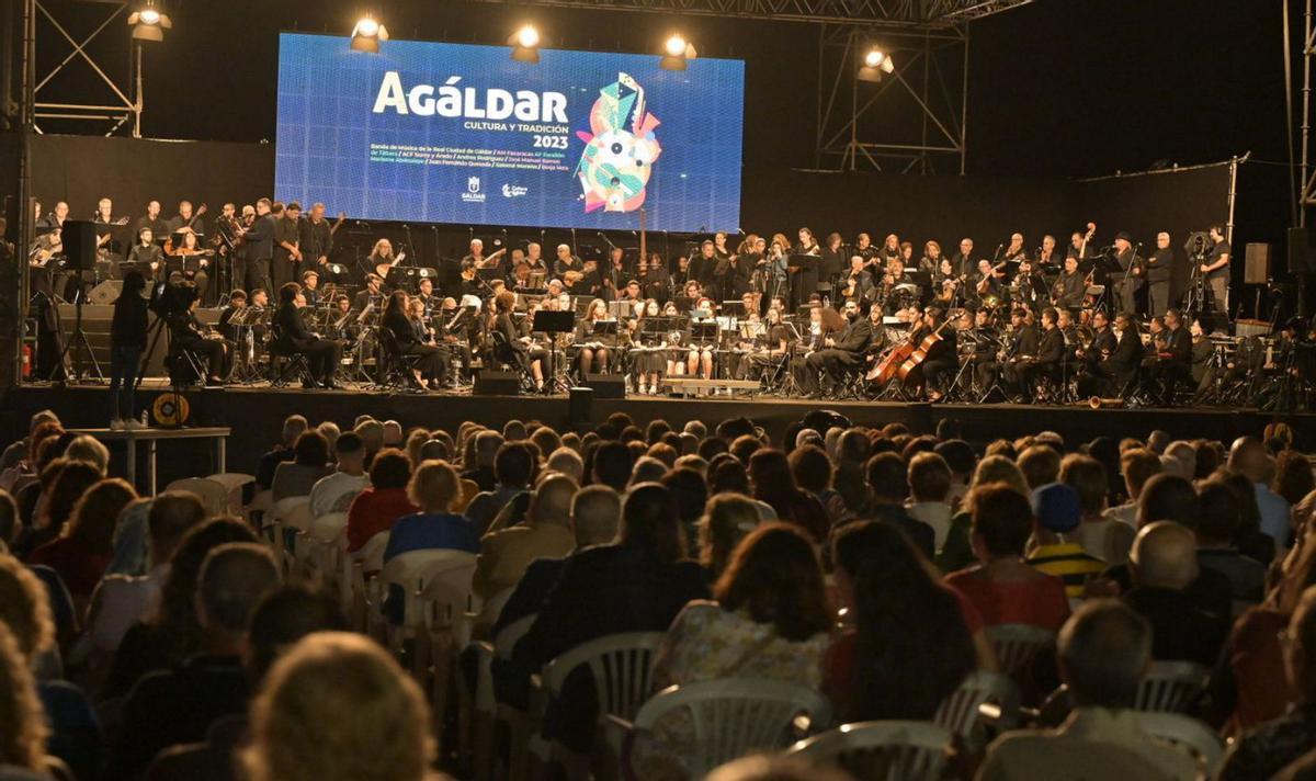 Imagen de las actuaciones musicales de anoche en el marco del Festival Agáldar.  | | LP/DLP