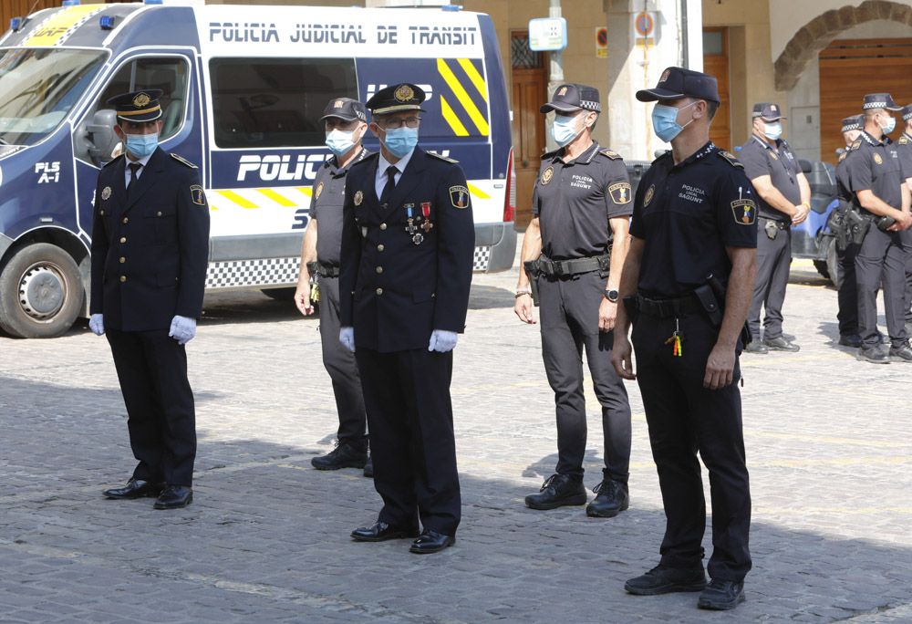 Acto institucional de la Policía Local en Sagunt.