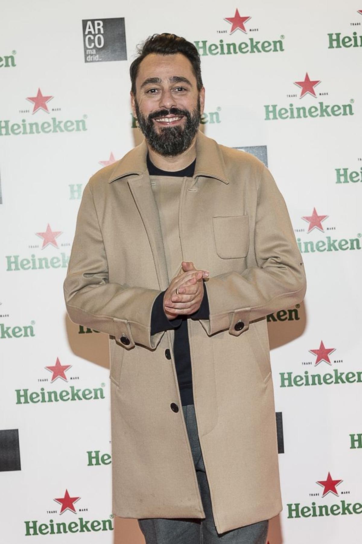 Juanjo Oliva, en la fiesta de Heineken en ARCOmadrid 2015