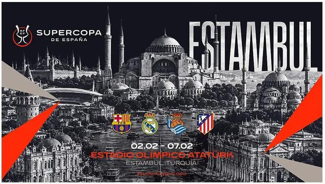 La Supercopa de España 2027 se celebrará en Estambul