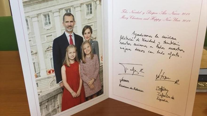 Felicitaciones tardías de la Casa Real Española