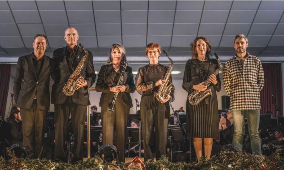 Nuevos músicos, junto a Comenge y Usán.  | TONI TORRANO