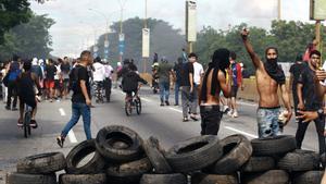 Protestas de la oposición en Venezuela tras la reelección de Nicolás Maduro