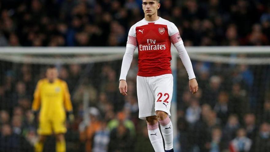 Denis Suárez, en su etapa en el Arsenal.