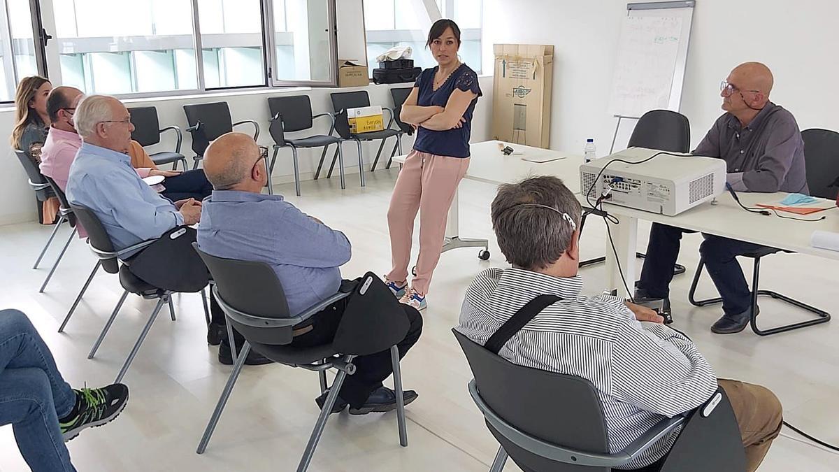 La coordinadora de Ciudadanos de Castilla y León, Gemma Villarroel, termina en Zamora una ronda de contactos con cargos públicos y afiliados