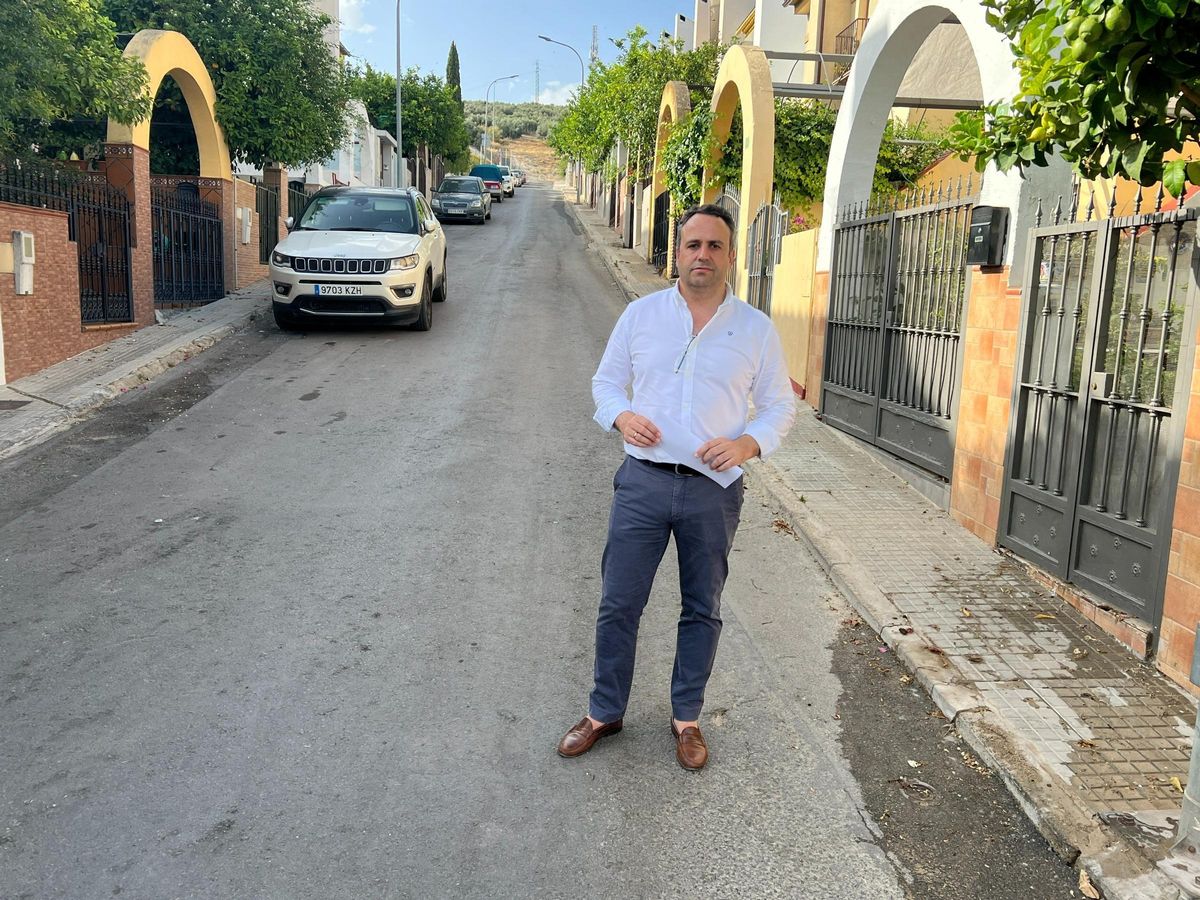 El concejal de Obras de Lucena, Javier Pineda.