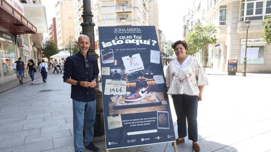 Zona Aberta reta a descubrir elementos intrusos en los escaparates