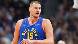 Nikola Jokic, en un partido con los Denver Nuggets