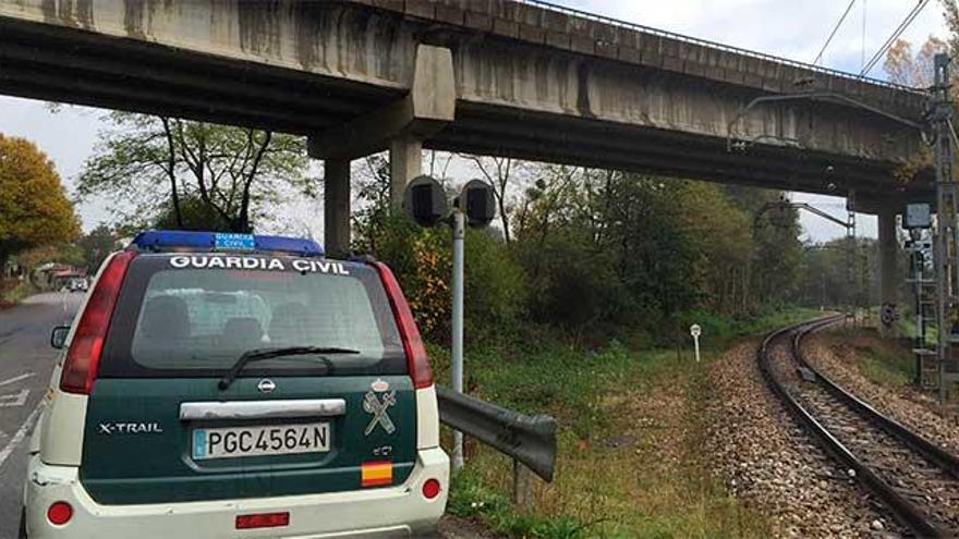 La Guardia Civil en la zona del suceso