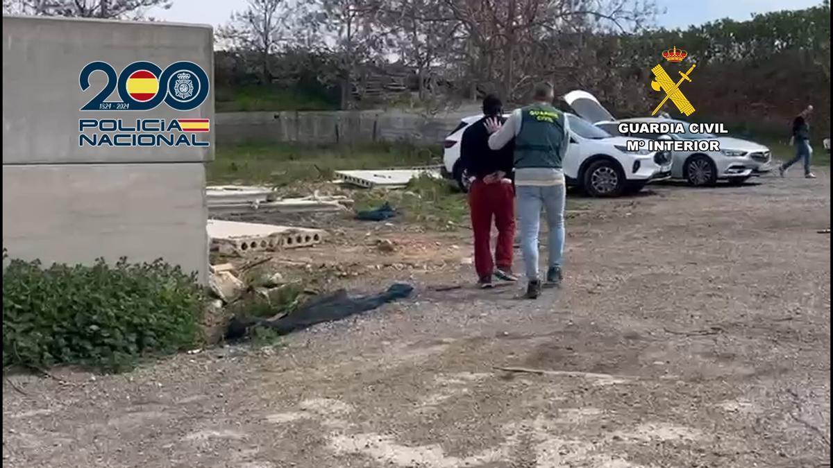 La Guardia Civil desarticula en Alfarb la banda que robaba cobre en las línes del ferrocarril