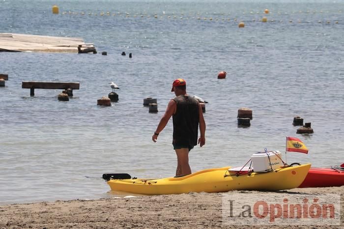 Ambiente en las playas de la Región durante el primer fin de semana de la 'nueva normalidad'