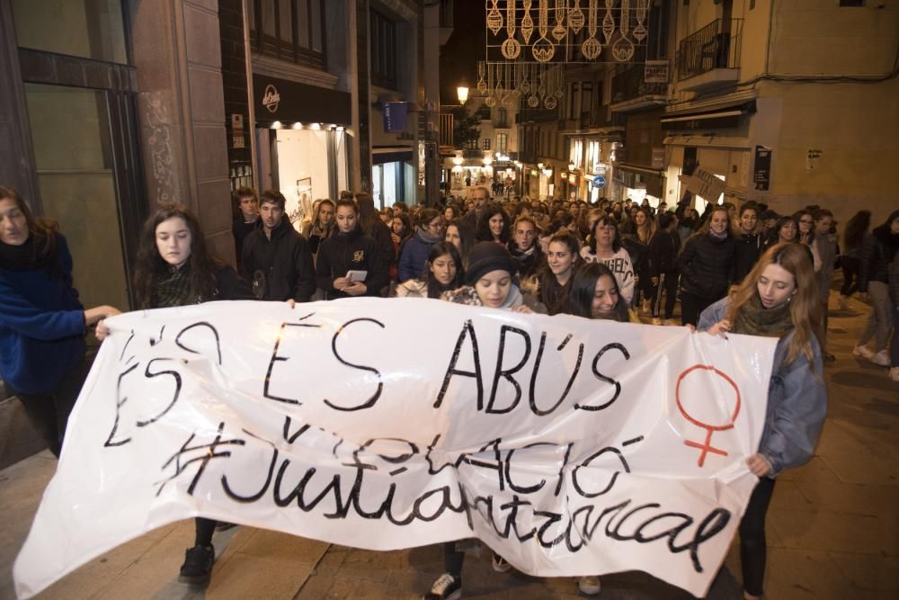 Manifestació contra la sentència de la violació a